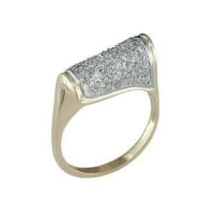  Genoa   size 4.00 14K Gold Fancy Diamond Ring: Jewelry