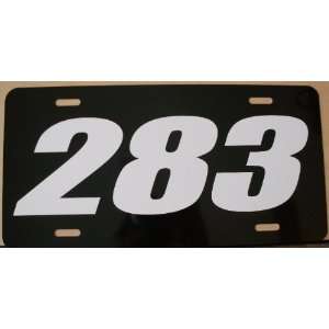  283 ENGINE SIZE LICENSE PLATE CHEVY Automotive