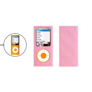  Gino Pink Nylon Fabric Coated Hard Case for iPod Nano 4th 