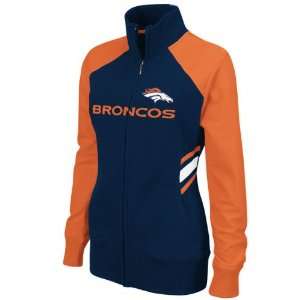  Denver Broncos Womens Counter Cross Full Zip Track Jacket 