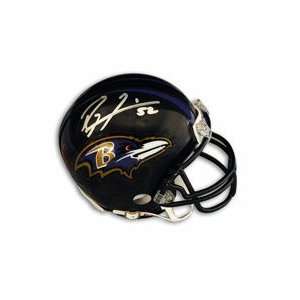  Ray Lewis Autographed Baltimore Ravens Riddell Mini Helmet 