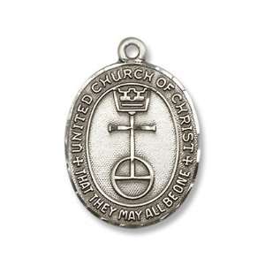   Sterling Silver Medal with 18 Sterling Chain Religion Religious Faith