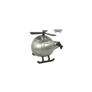  Mini Pewter Helicopter Truck Bank Baby