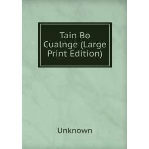 Tain Bo Cualnge (Large Print Edition) Unknown  Books
