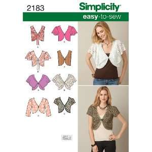 Simplicity Sewing Pattern 2183: Misses Easy To Sew Vest 