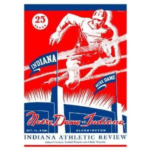  1933 Indiana Hoosiers vs Notre Dame Fighting Irish 36 x 48 