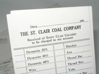 1920S ST. CLAIR PA COAL MINING ITEMS   NEAR POTTSVILLE  