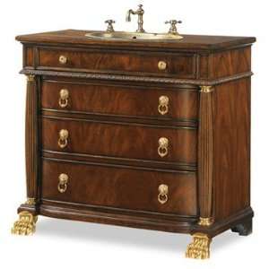   Series Collection Tipton Sink Chest   Pearl Mahogany: Home Improvement