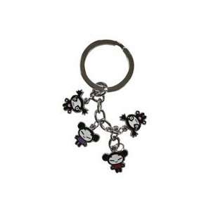    Pucca Keyring   Pucca and Garu Charm Keychain Toys & Games