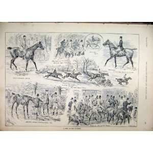  1892 Scenes Peep Pytchley Horses Lord Spencer Daventry 