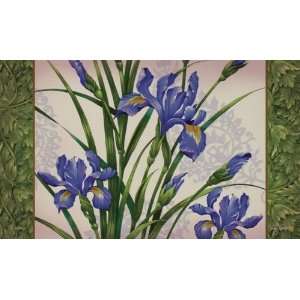    Purple Iris Spring Welcome Doormat Mat Trends