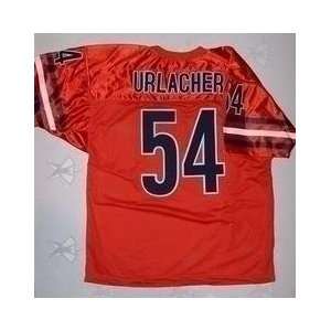  Brian Urlacher Unsigned Orange Retro Jersey Sports 