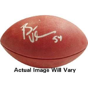  Brian Urlacher Autographed NFL Duke Football with SB MVP 