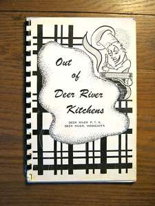 1950s community cookbook Deer River Minnesota   PTA  