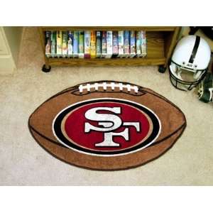 NFL San Francisco 49ers   FOOTBALL AREA RUG (22x35):  