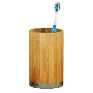  Ageless Wood Chrome Toothbrush Holder: Home & Kitchen