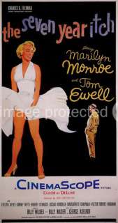 The Seven Year Itch Vintage Marilyn Monroe Movie Poster  