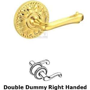 Double dummy claw foot right handed lever with floral round rosette in