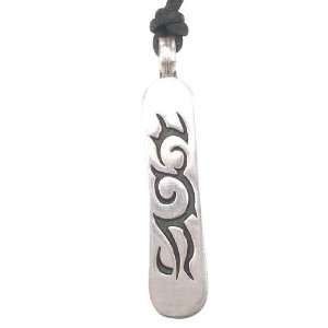  Cool Designed Snowboard Pewter Pendant Necklace: Jewelry