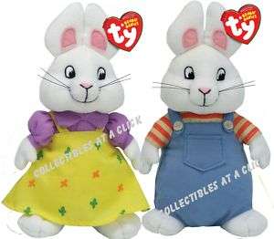 Max and Ruby Set of 2 Beanie Babies by Ty Brand New!  