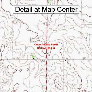 USGS Topographic Quadrangle Map   Coon Rapids North, Iowa (Folded 