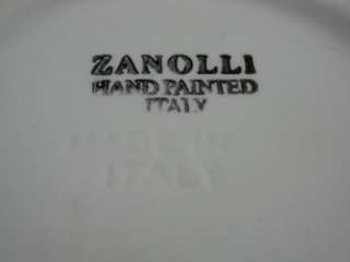 Zanolli 9 Serving Bowl, made in Italy, Hand Painted  