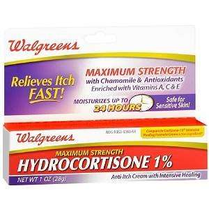   Hydrocortisone 1% Anti Itch Cream, 1 oz Health 