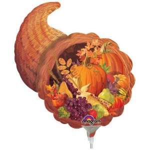 Cornucopia Shaped 14 Already Air Filled Cup & Stick Included Mylar 