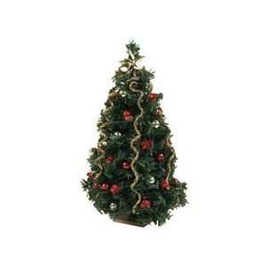  Miniature Red Sparkle Christmas Tree sold at Miniatures 