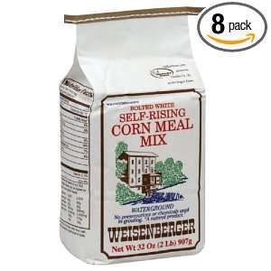 Weisenberger White Cornmeal Mix, 2 Pound: Grocery & Gourmet Food