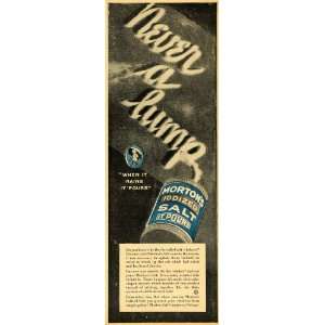 1929 Ad Mortons Iodized Salt Shaker History Seasoning   Original 