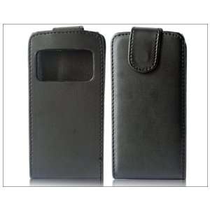    Flip PU Leather Case Cover for Nokia N8 Black qh Electronics