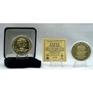 Steve Young San Francisco 49ers 24KT Gold Hall Of Fame Induction Coin 