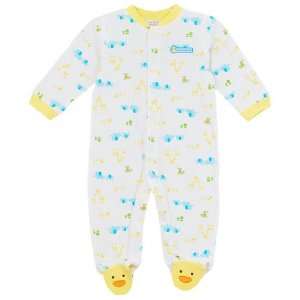   Carters Mommy Loves Me Footed Coverall   yellow/white, 3 months: Baby
