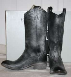 WOMANS~FRYE BOOT~CARSON PULL ON~US 8~BLACK~STYLE 77687~COWBOY BOOT 