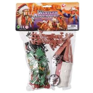  Gift Corral Cowboy and Indian Playset