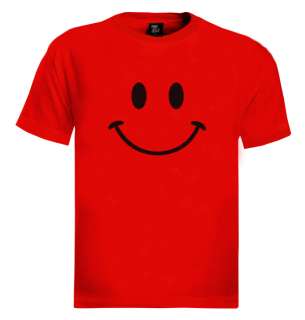 Retro Smiley Face T Shirt funny cool tee 80s look  
