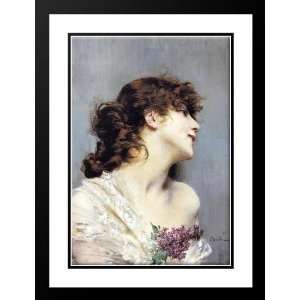  Boldini, Giovanni 19x24 Framed and Double Matted Profile 