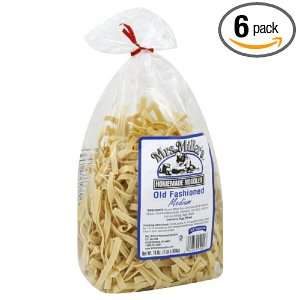 Mrs. Millers Noodle, Medium, Old Fashion, 16 Ounce (Pack of 6 