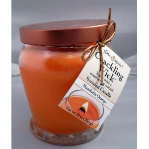  Crackling Wick Candle   Mandarin Orange: Home & Kitchen