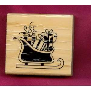  Sleigh Rubber Stamp: Arts, Crafts & Sewing