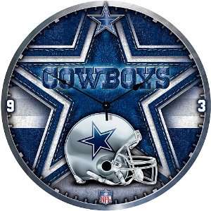   Dallas Cowboys High Definition 18 inch Clock: Sports & Outdoors