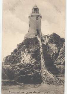 UK JERSEY CORBIERE LIGHTHOUSE REAL PHOTO EARLY M38964  