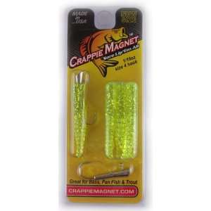  Leland Fishing Lures Crappie Magnet Chartreuse Silver 