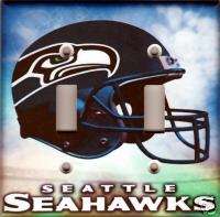 Seattle Seahawks Double Light Switch Plate Cover   Clouds  