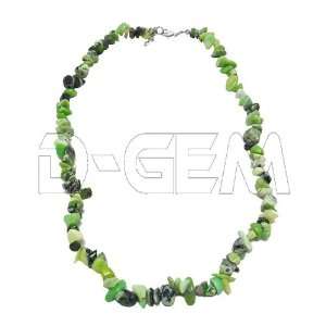    Necklace 45 cm composed of genuine rough Jade D Gem Jewelry
