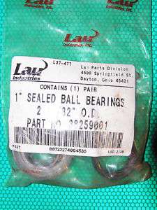 Lau 1 Sealed Ball Bearings, P/N 38259001, 1 Bearing, NOS 