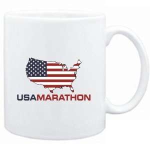  Mug White  USA Marathon / MAP  Sports: Sports & Outdoors