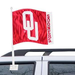  NCAA Oklahoma Sooners Red OU Car Flag