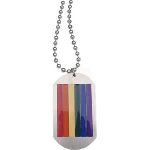 Rainbow Pride Dog Tag Pendant Jewelry